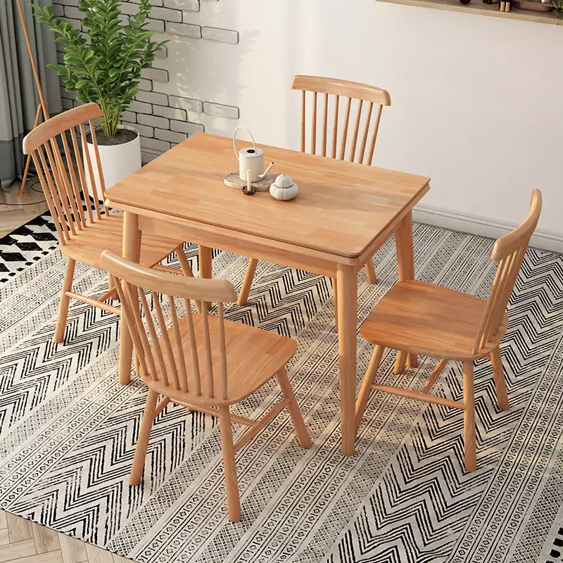 Bàn Ăn Gấp Gọn Gỗ Tự Nhiên BA080