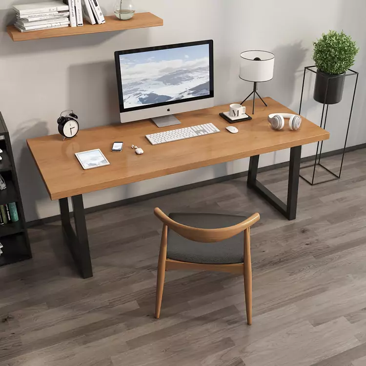 Bàn làm việc chân thép mạ kém phun sơn tĩnh điện cao cấp BS011