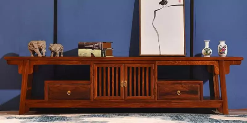 Gợi ý 5 mẫu kệ tivi gỗ gõ đỏ đẹp và ấn tượng