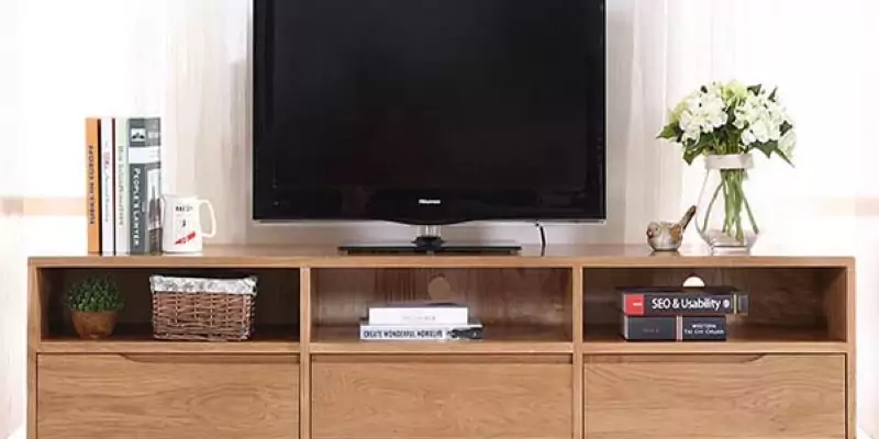 Tổng hợp 4 mẫu kệ tivi gỗ xoan đào rẻ đẹp 2024